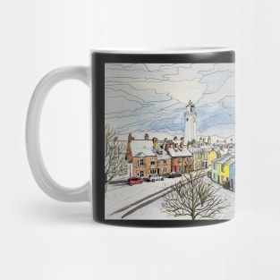 Snow Day in Southwold Painting Mug